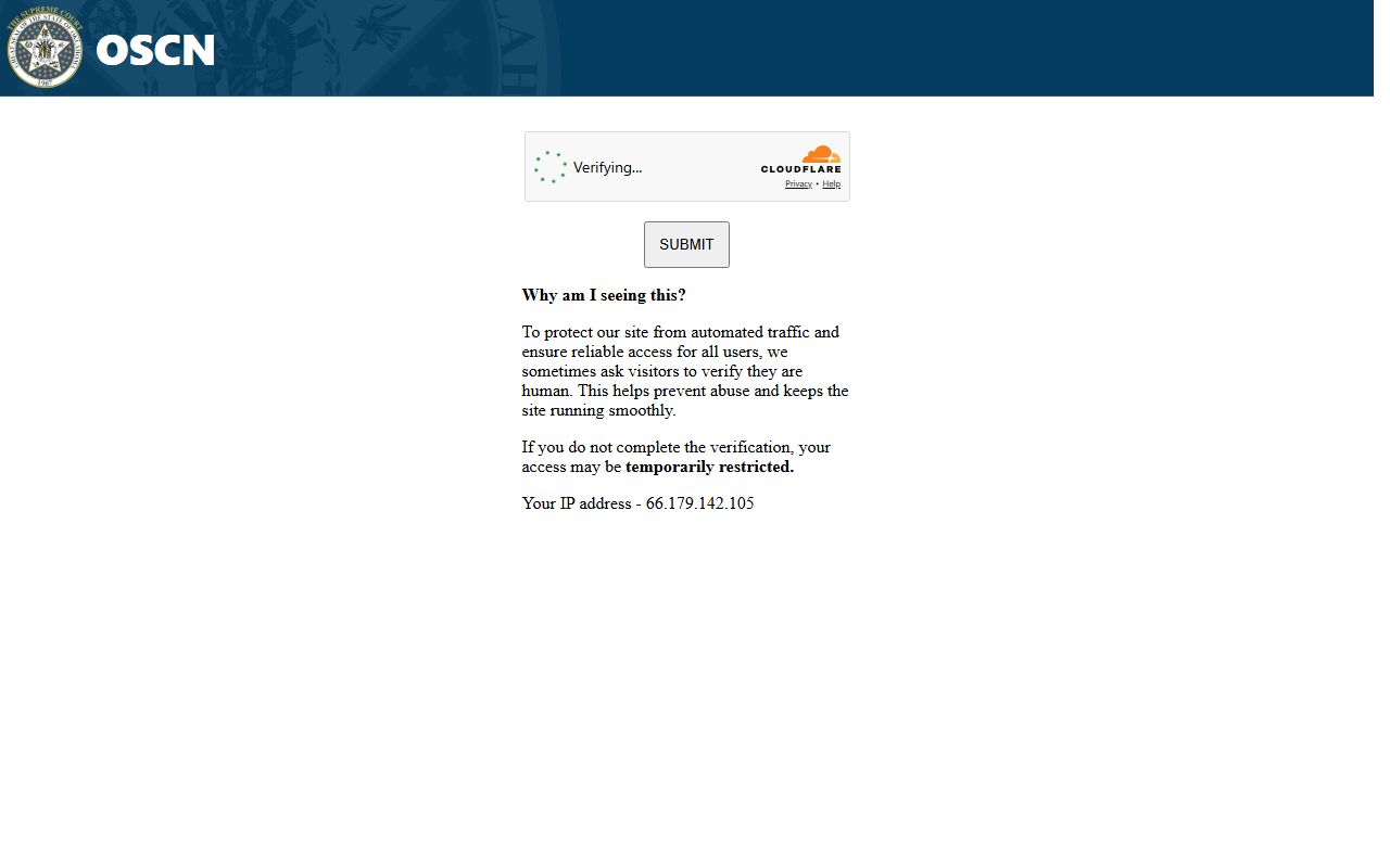 Edmond court docket search on Oklahoma County District Court OSCN