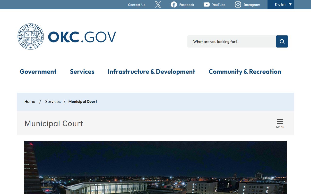 Oklahoma City court docket on OKC Municipal Court website
