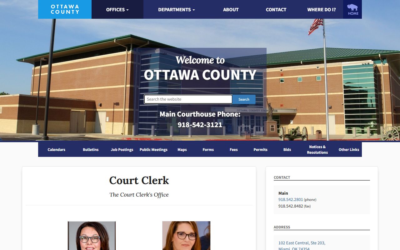 Ottawa County Court Clerk official page
